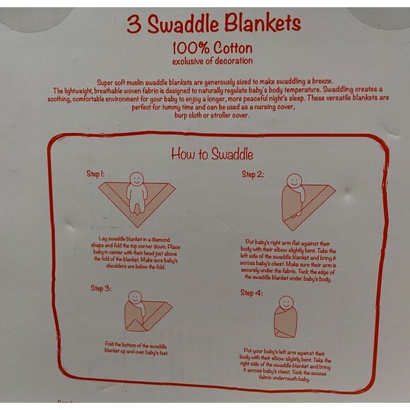 Yoga Sprout 3-Pack Swaddle Blankets & Babys Letterboard Frame Set - Picture 5 of 11